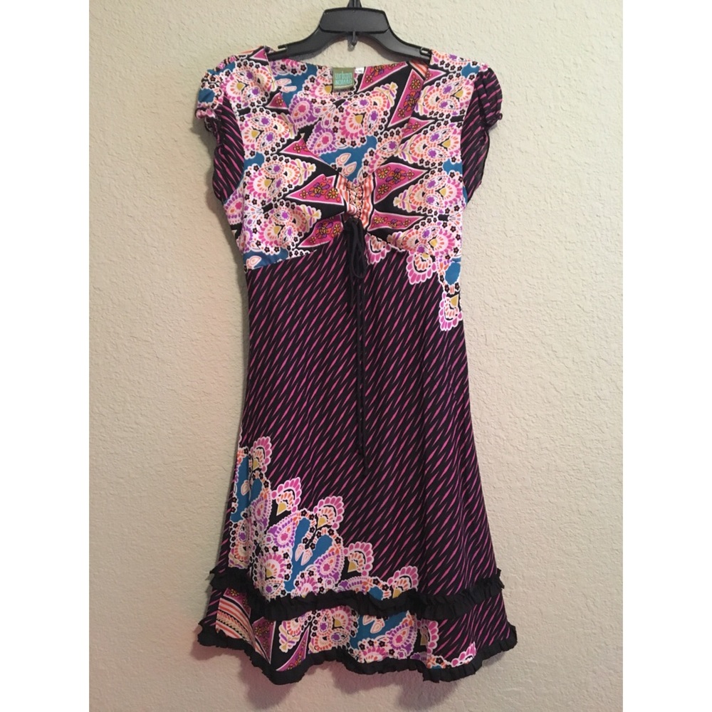 ❗️SOLD ELSEWHERE❗️Colorful Floral Dress 🌸 - Picture 2 of 5